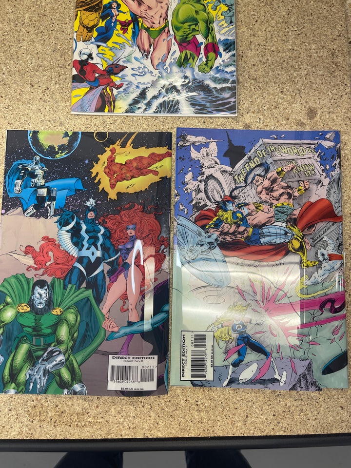 Fantastic Four Atlantis Rising #1-3 Complete Acetate Covers