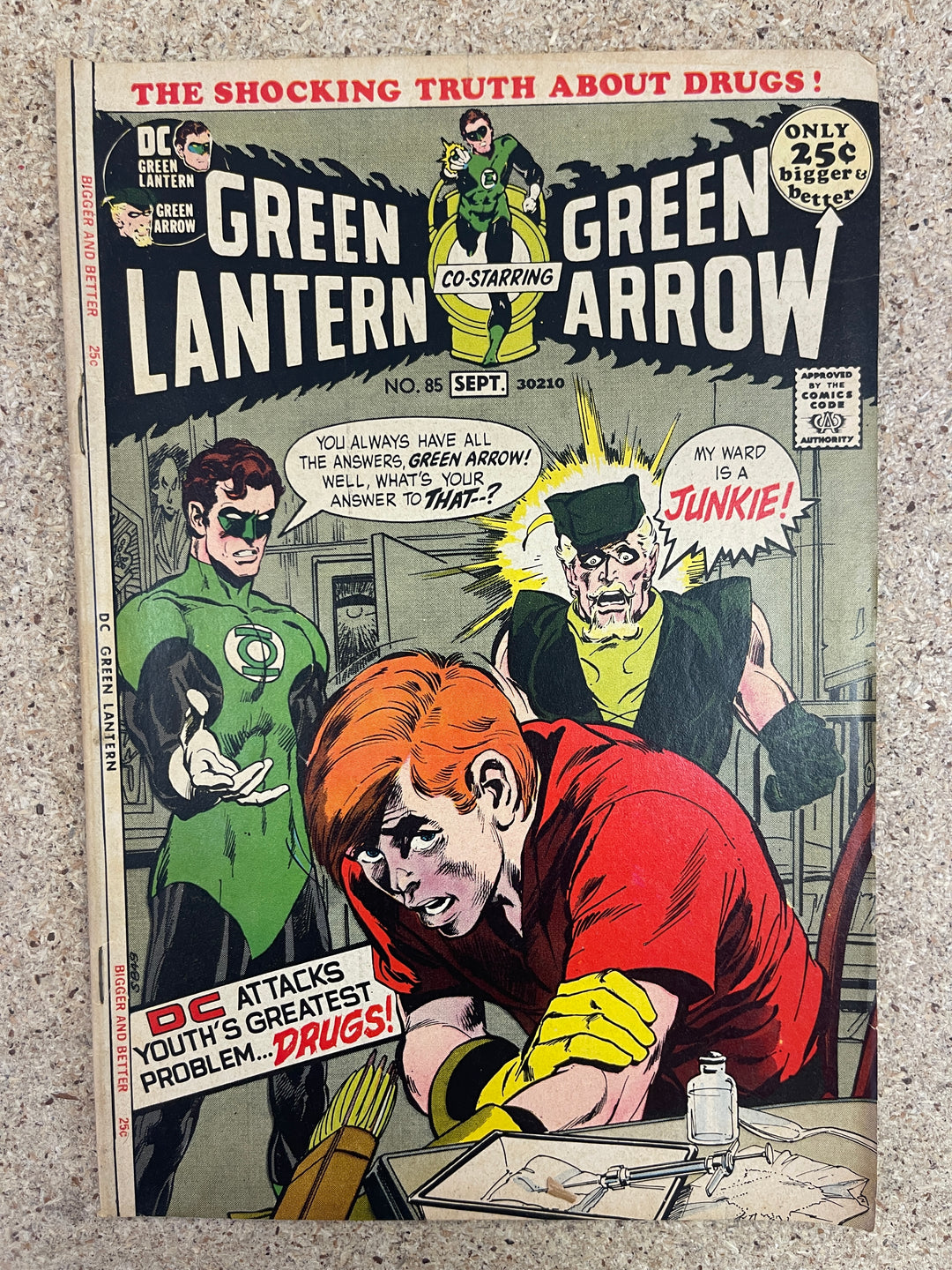 Green Lantern #85 Neal Adams Drug Issue