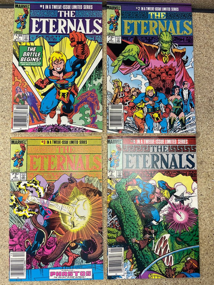 The Eternals  #1-12 Complete all newsstand