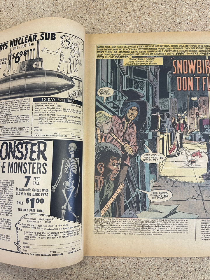 Green Lantern #85 Neal Adams Drug Issue