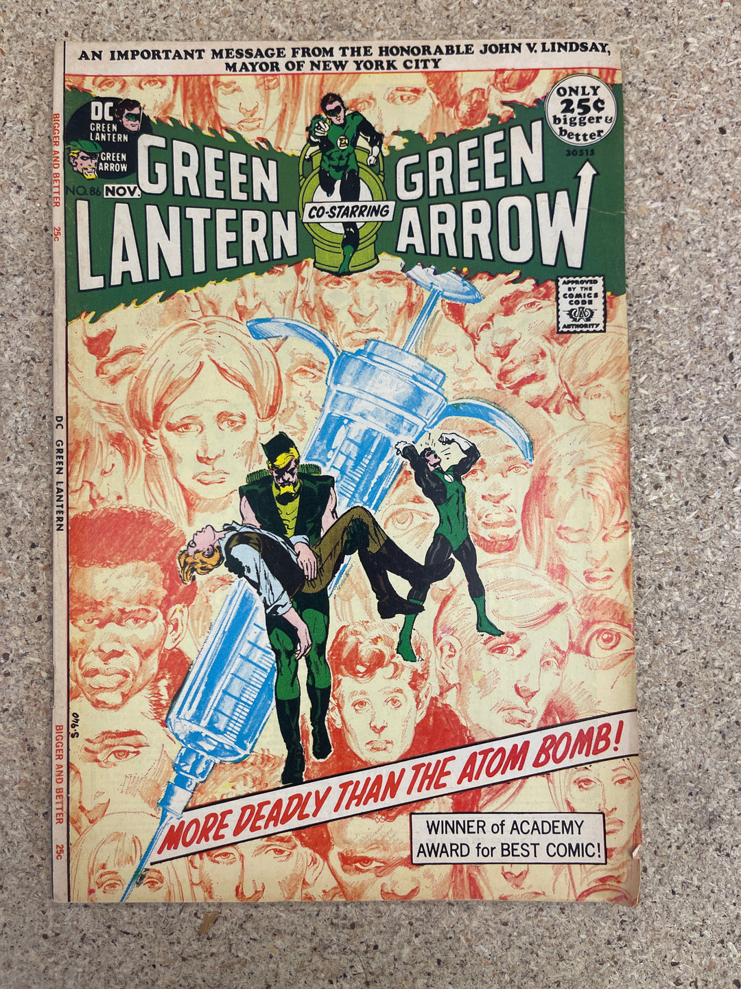 Green Lantern #86 Neal Adams Drug Issue