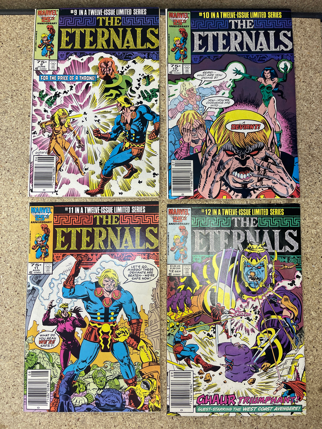 The Eternals  #1-12 Complete all newsstand