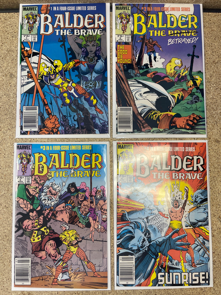 Balder The Brave #1-4 Complete Mini Series