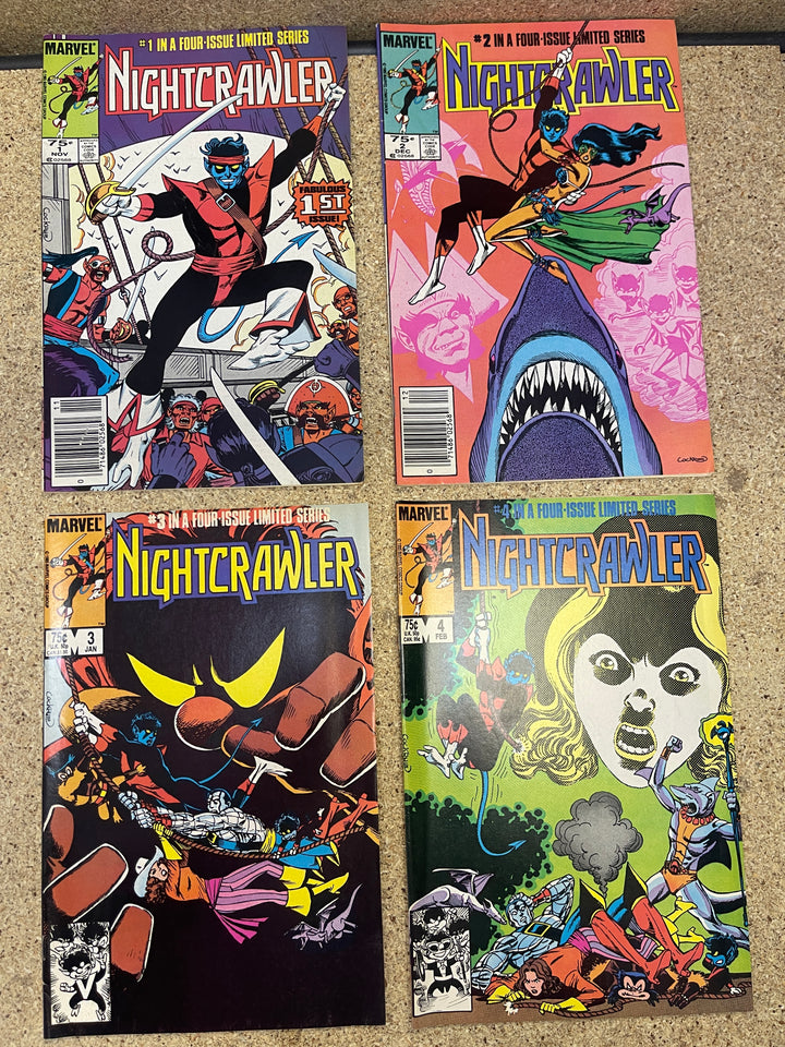 Nightcrawler #1-4 Complete Set 1985