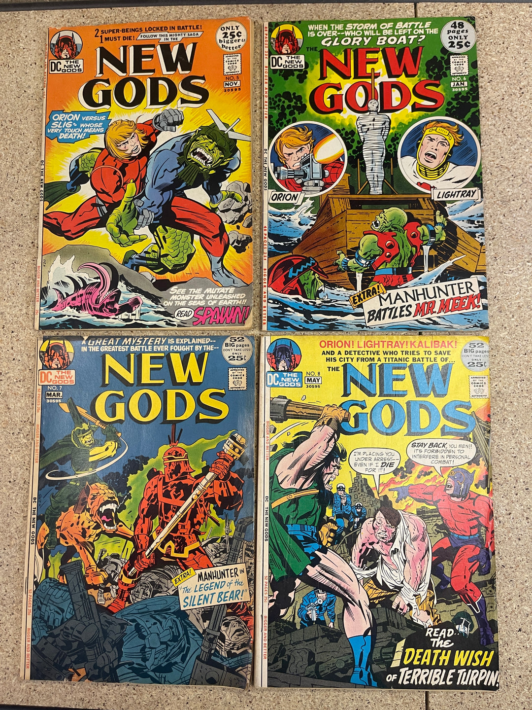 New Gods #1-8 1st Orion 1st Darkseid Cover
