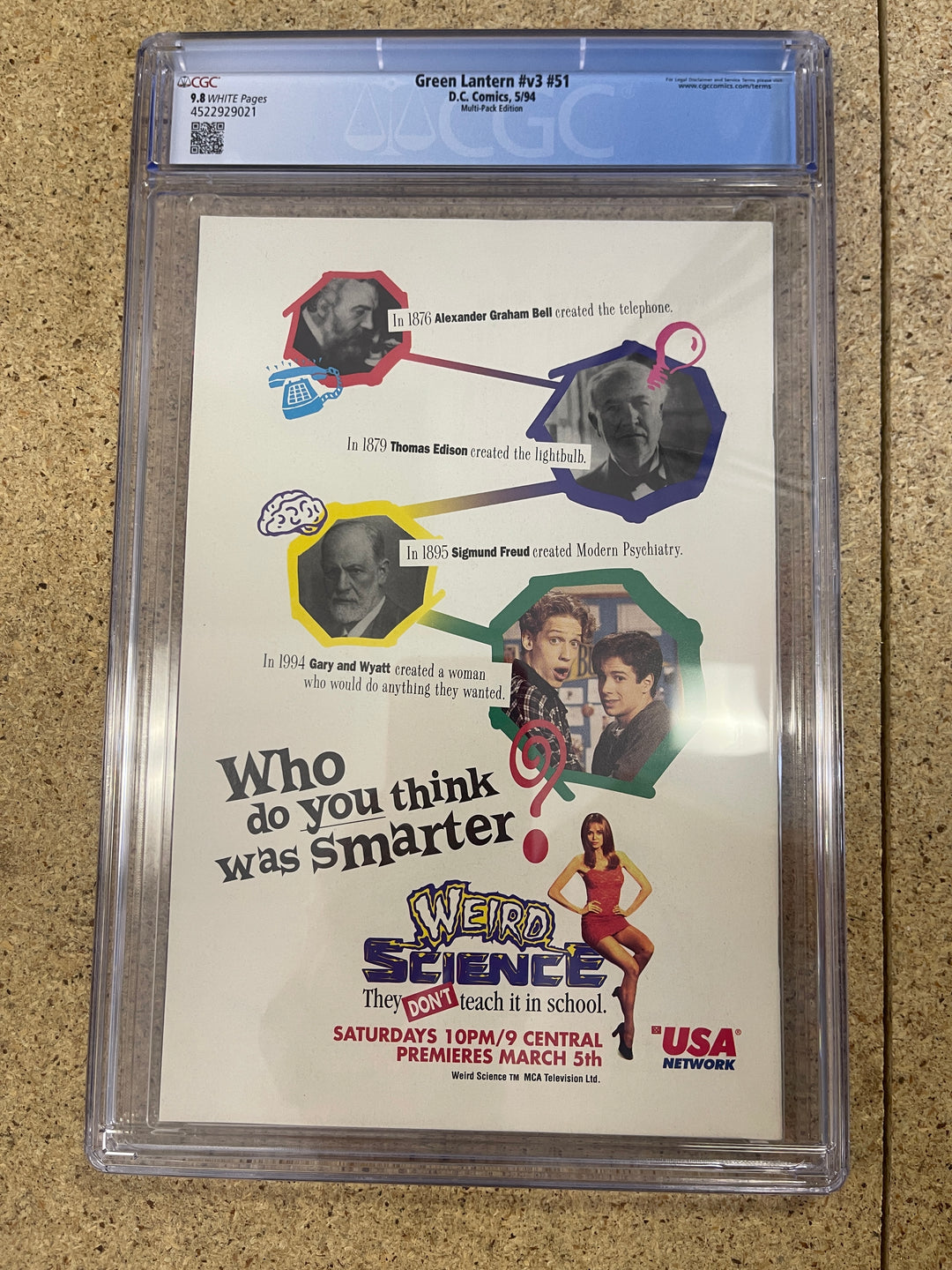 Green Lantern  #51 Kyle Rayner New Costume 2nd Print CGC 9.8