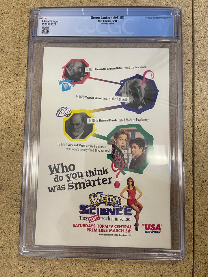 Green Lantern  #51 Kyle Rayner New Costume 2nd Print CGC 9.8