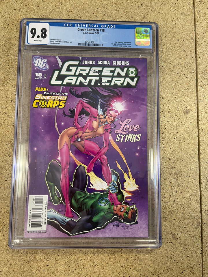 Green Lantern  #18 2007 CGC 9.8
