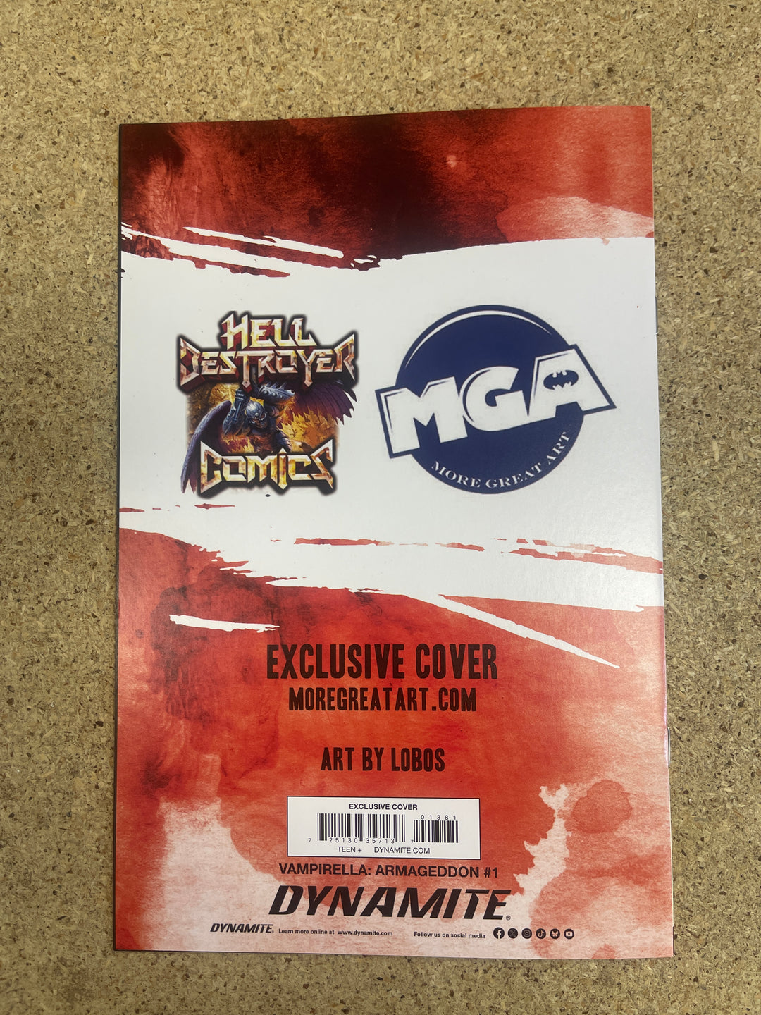 Vampirella Armageddon #1 Street Level Hero Pablo Villalobos Signature