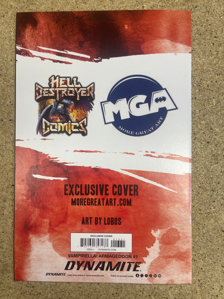 Vampirella Armageddon #1 Virgin Pablo Villalobos Signature