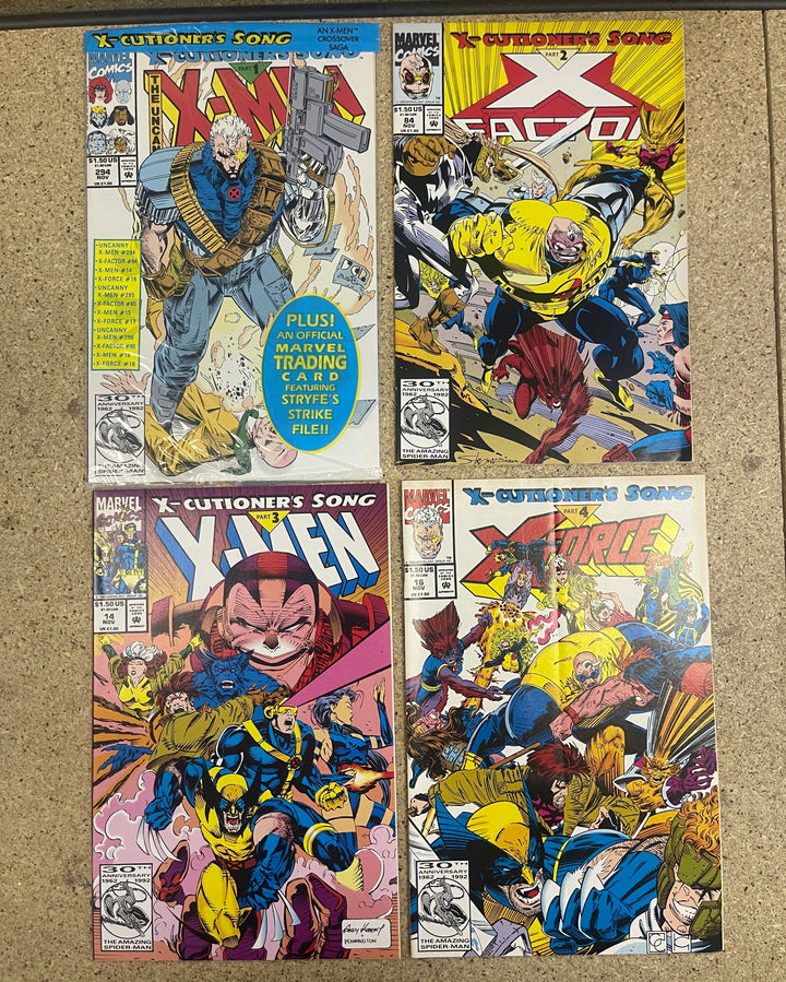 X Cutioners Song #1-12 Some sealed missing a few cards