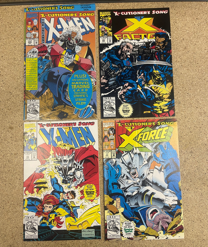 X Cutioners Song #1-12 Some sealed missing a few cards