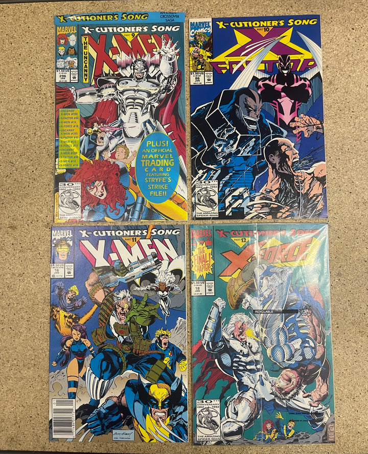 X Cutioners Song #1-12 Some sealed missing a few cards