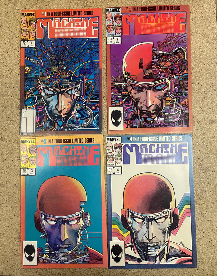 Machine Man  #1-4 1984 MS