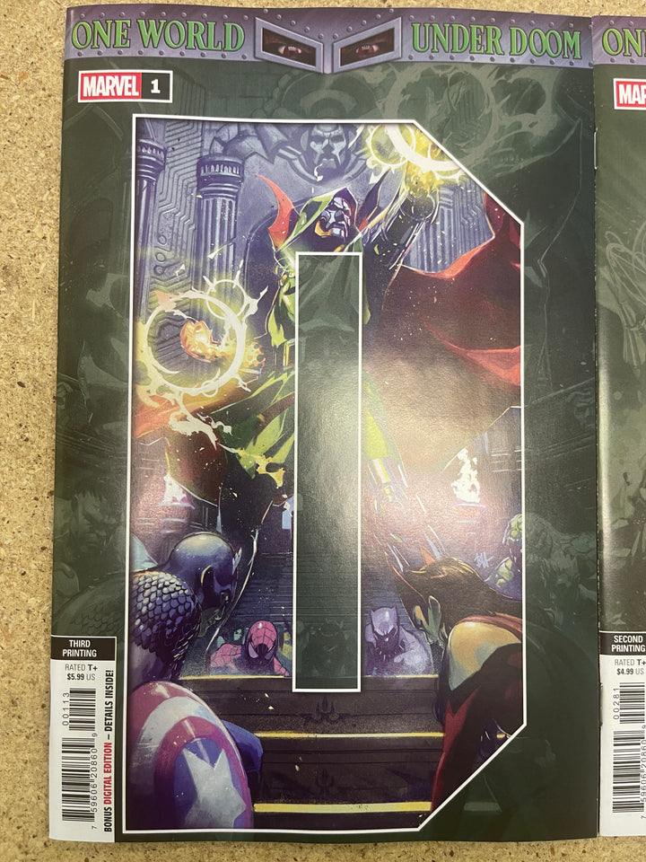 One World Under Doom #1 2 3 4 2nd 3rd Print Connecting Set