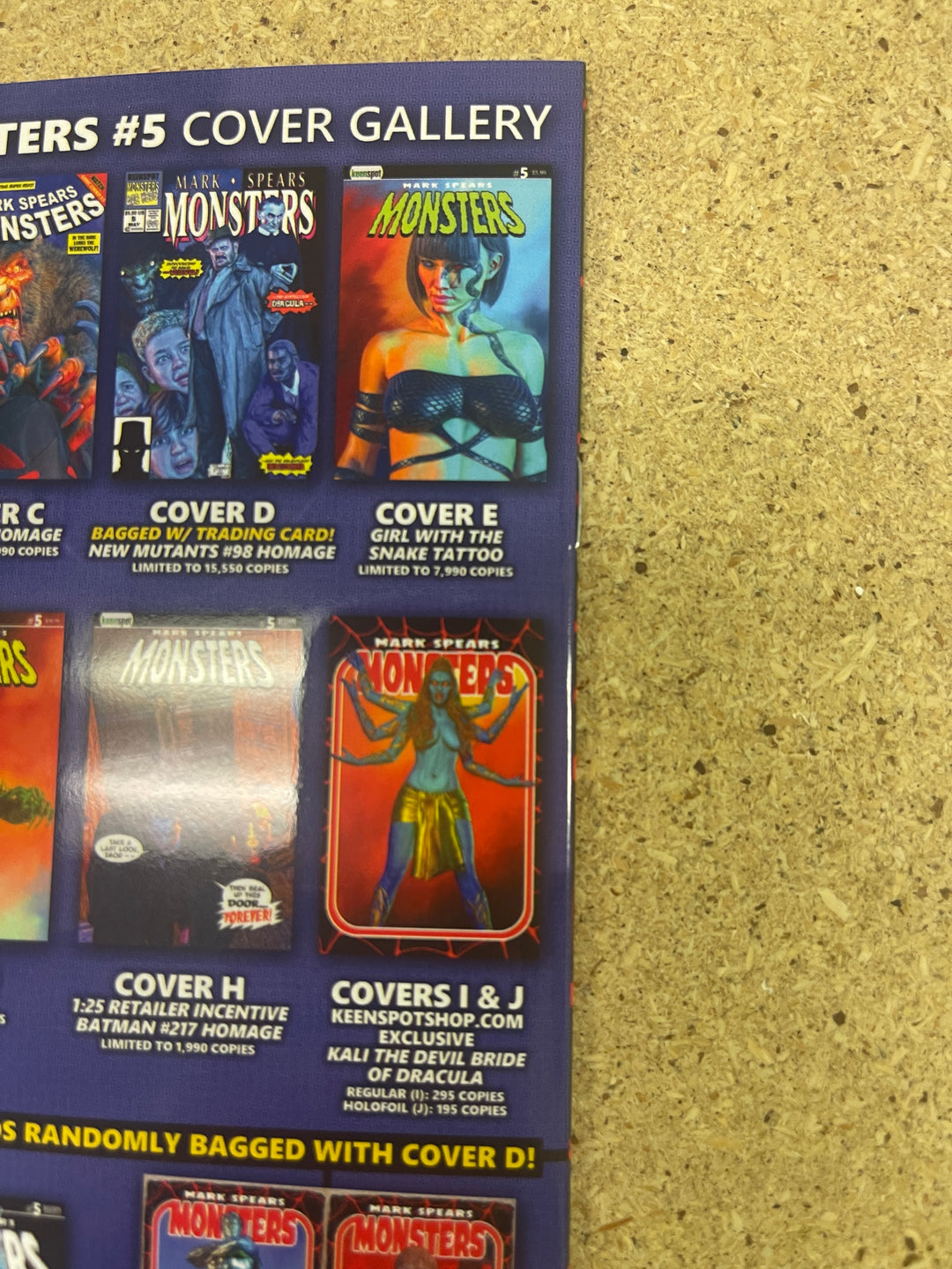 Mark Spears Monsters #5 Cover Keenspot Exclusive LTD 295