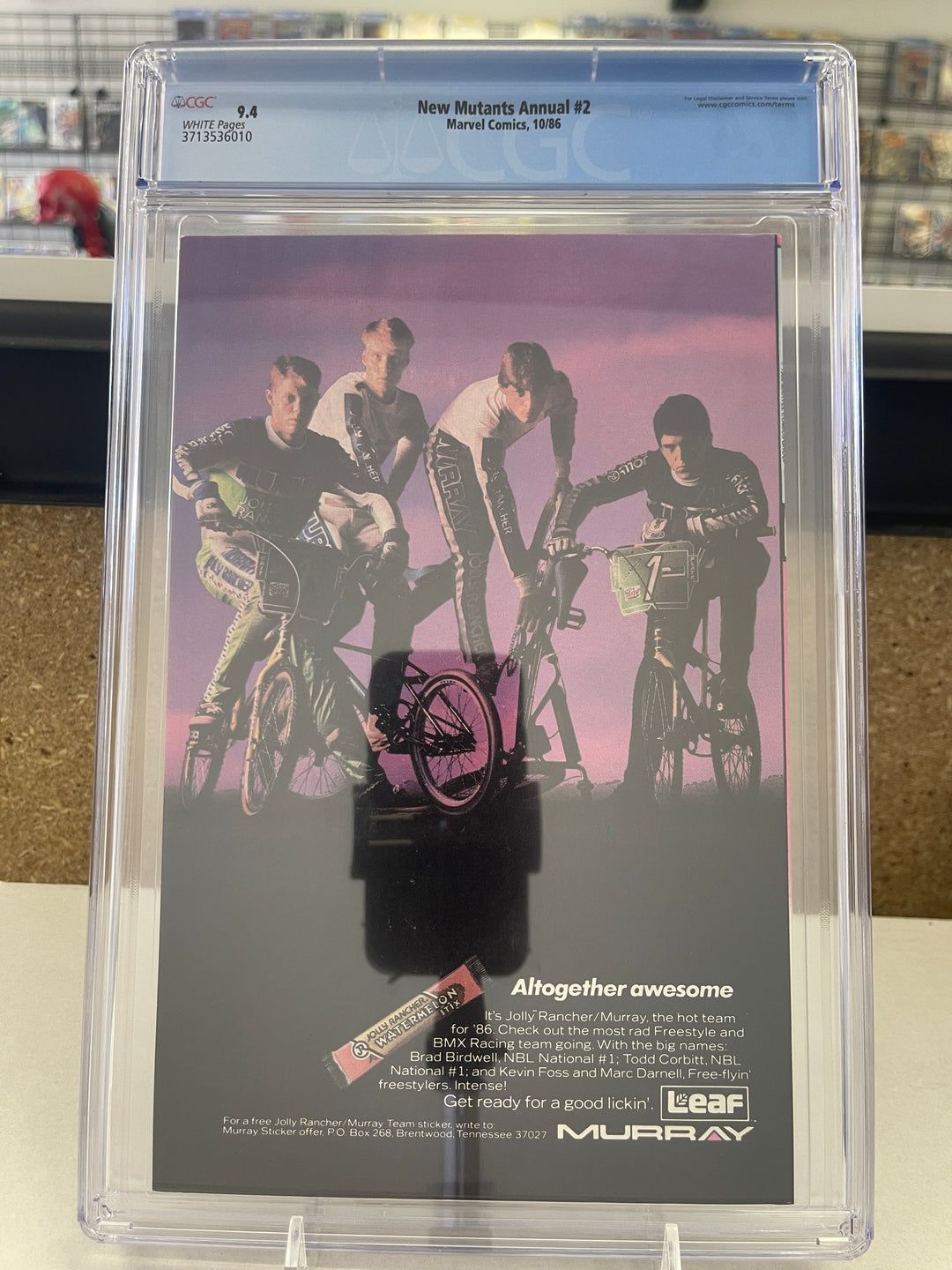 New Mutants Annual  #2 CGC 9.4 1st US Psylocke
