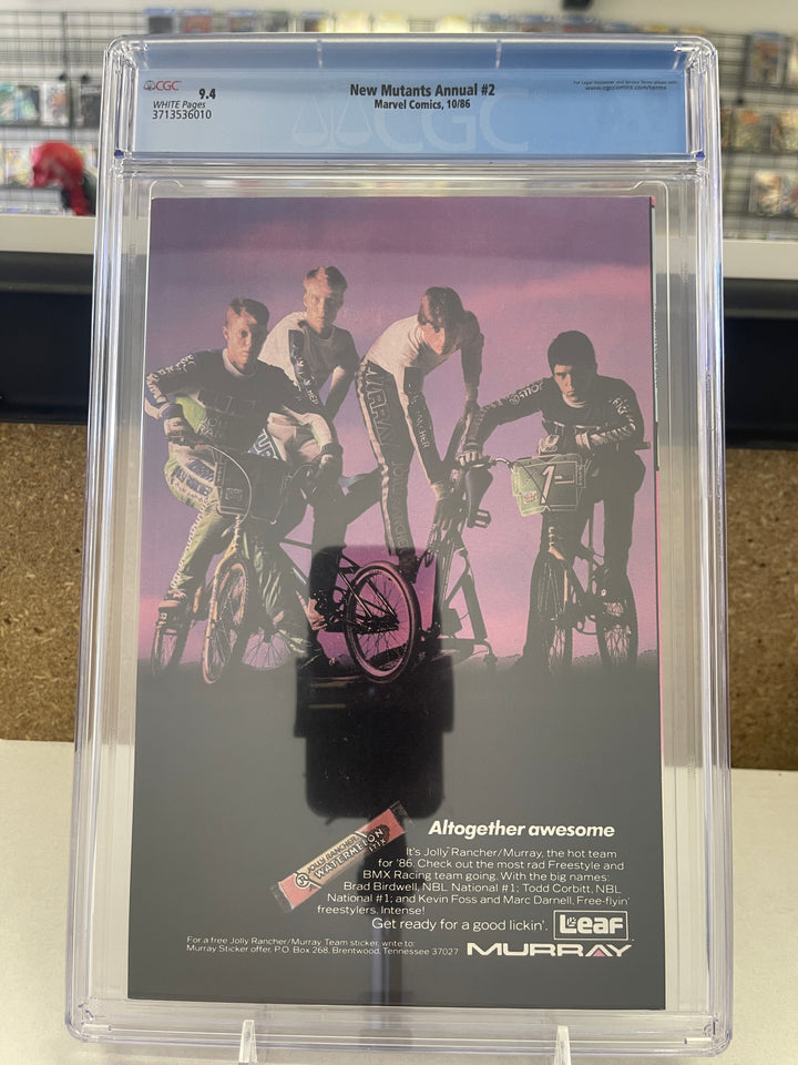 New Mutants Annual  #2 CGC 9.4 1st US Psylocke