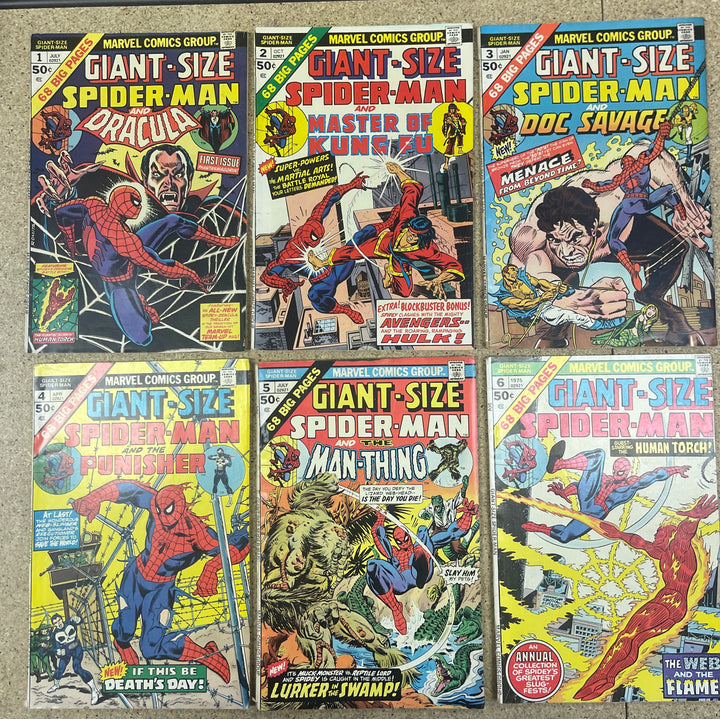 Giant Size Spiderman #1-6