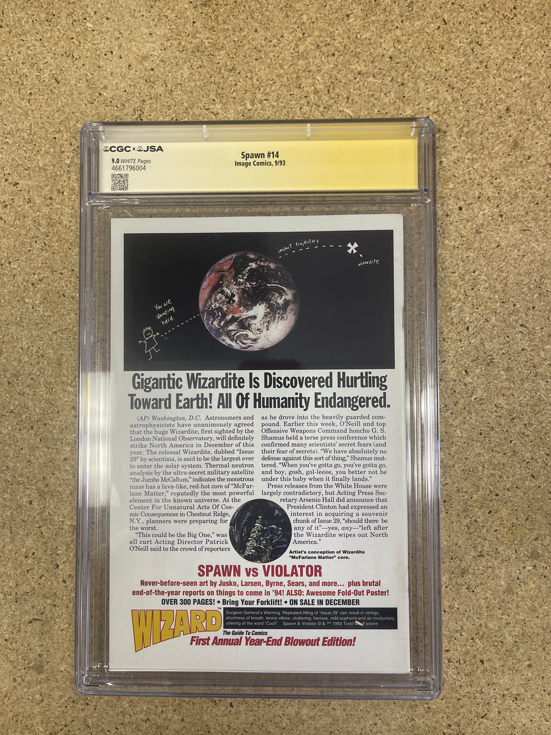 Spawn #14 CGC 9.0 Todd McFarlane Signature