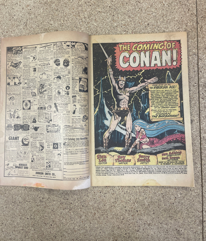 Conan The Barbarian #1-7 1st Conan