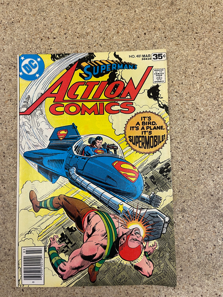 Action Comics  #481 1st Supermobile