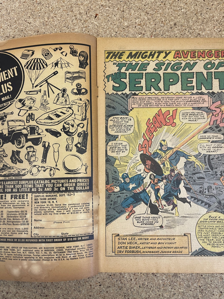 Avengers #32 1st Bill Foster