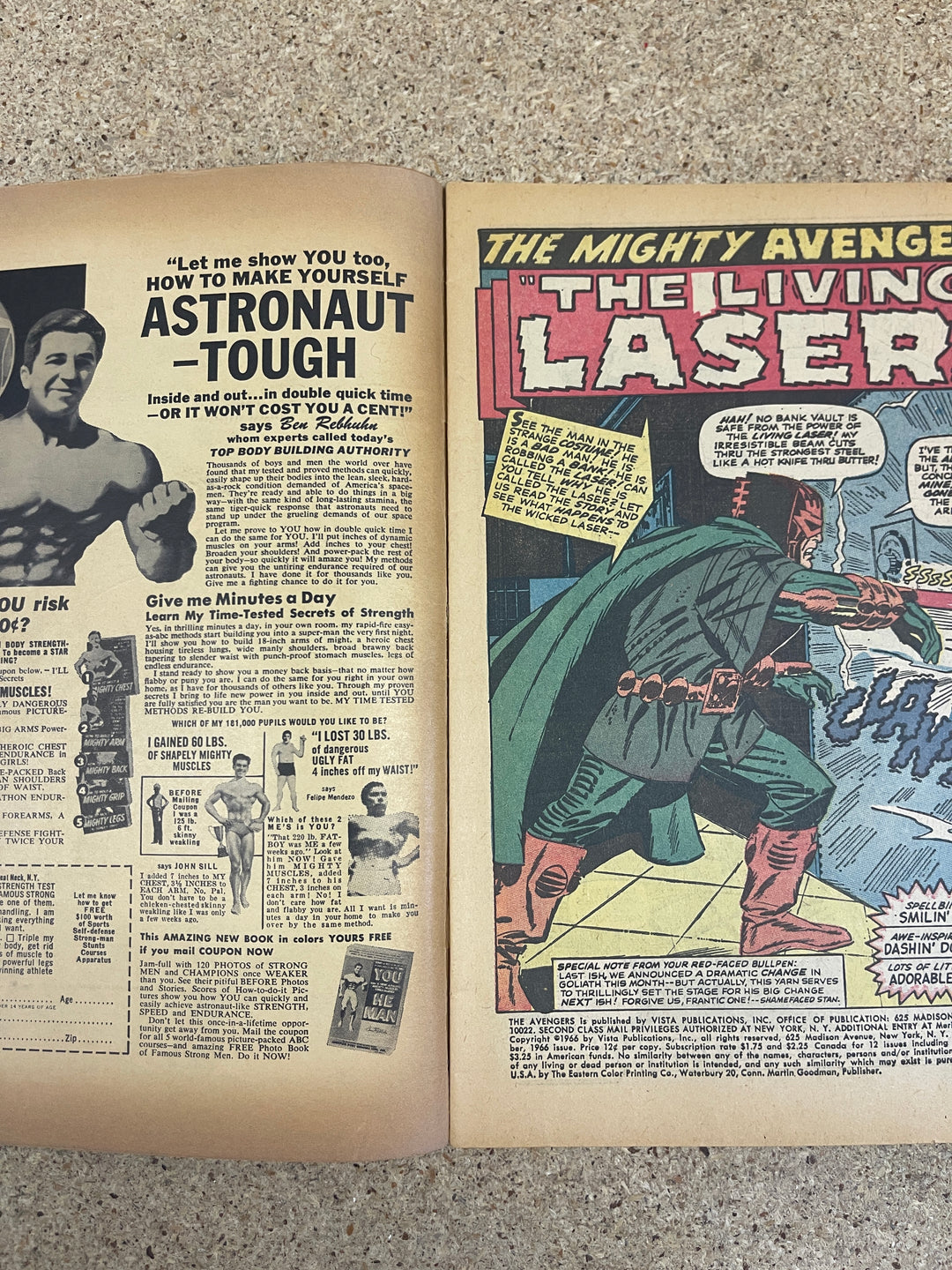 Avengers #34 1st Living Lazer