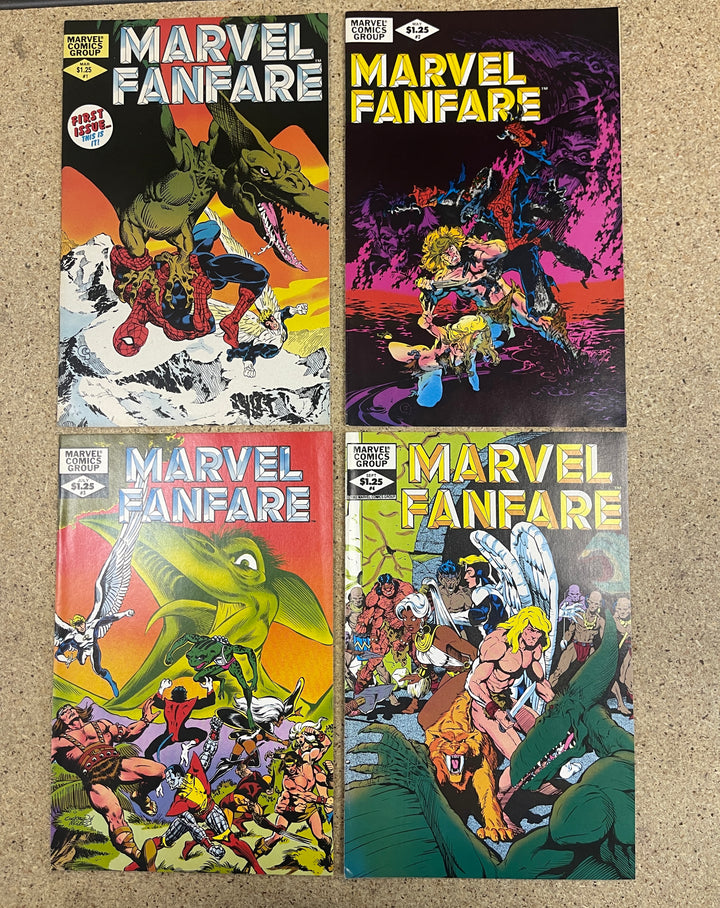 Marvel Fanfare #1-4 X-men Spiderman Savage Land