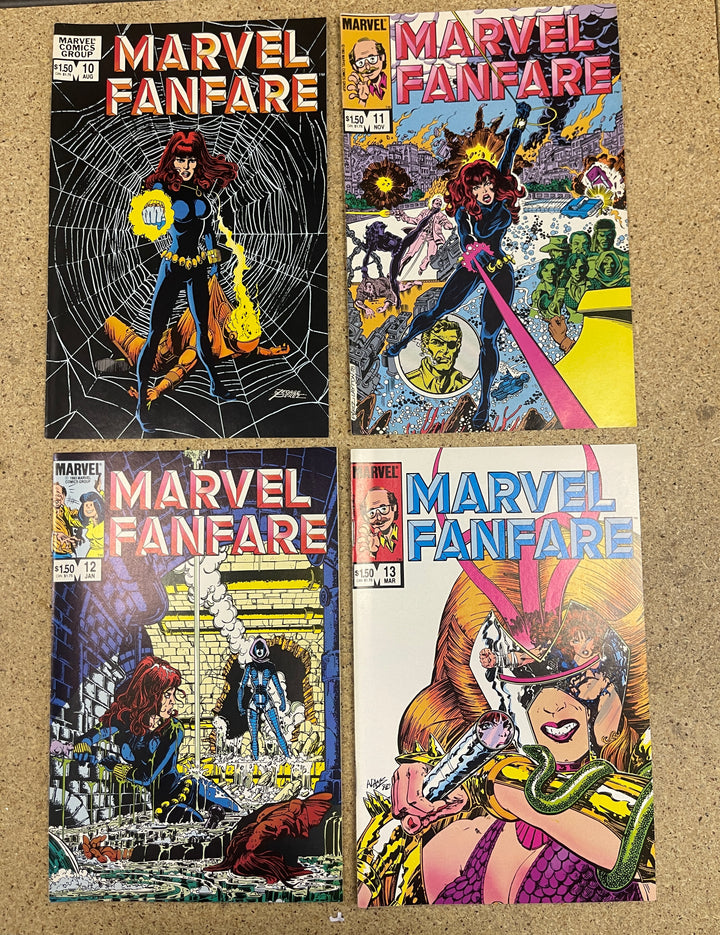 Marvel Fanfare #10-13 Black Widow