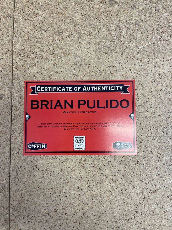 Lady Death Malevolent Decimation  #2 Premium Foil Edition Brian Pulido Autograph