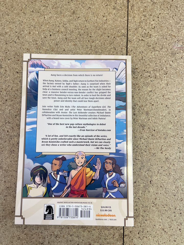 Avatar The Last Airbender #1 Imbalance TPB
