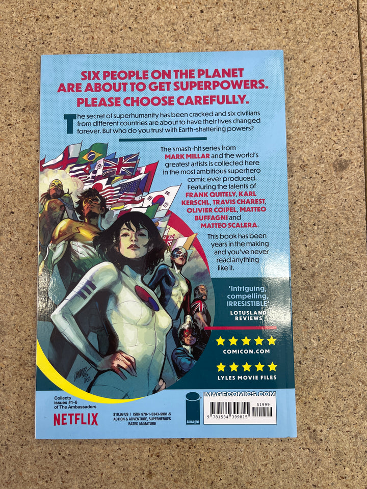 The Ambassadors #1 TPB Travis Charest Autograph