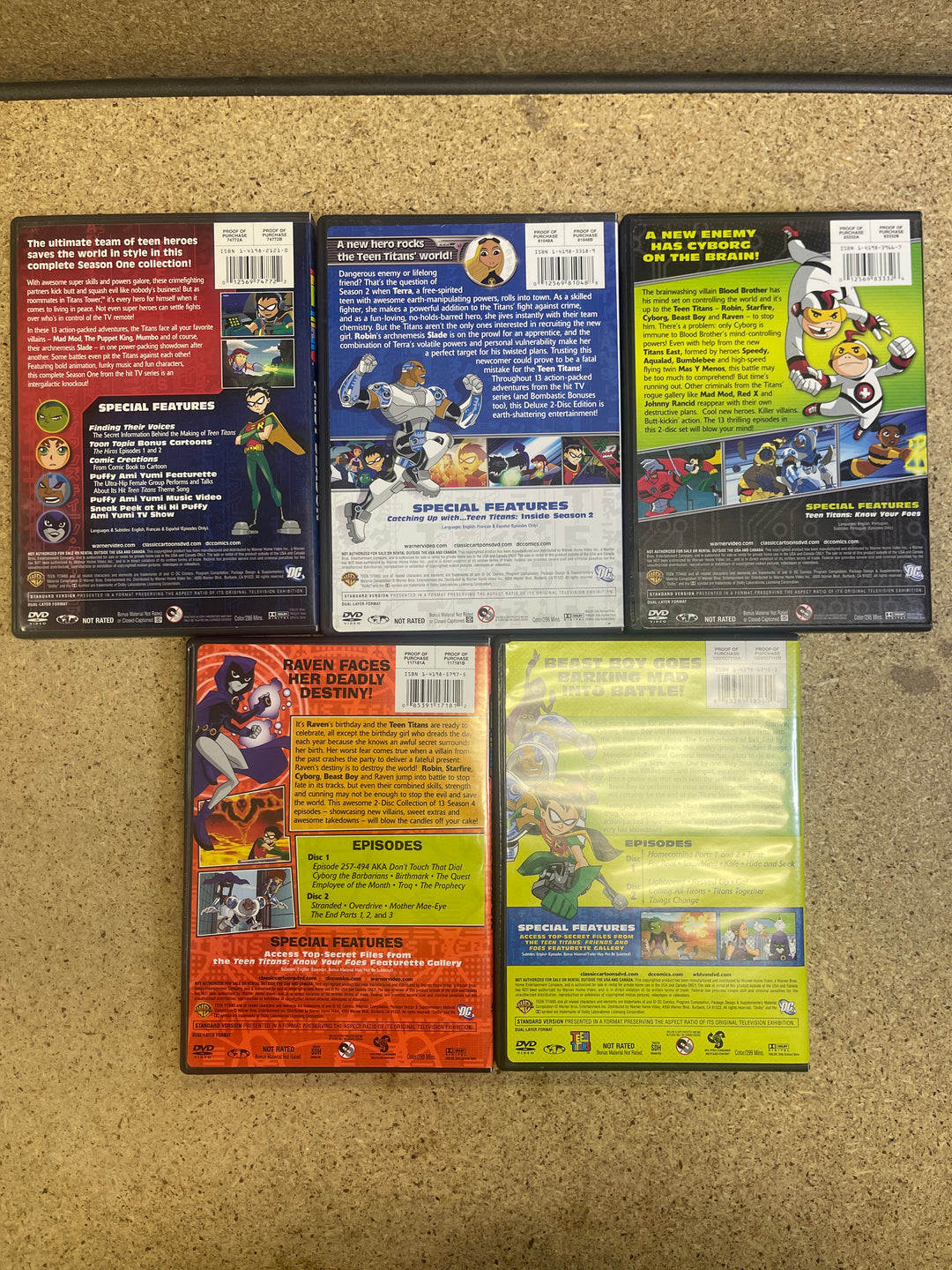 Teen Titans - Complete Series Dvd - Seasons 1-5 DC