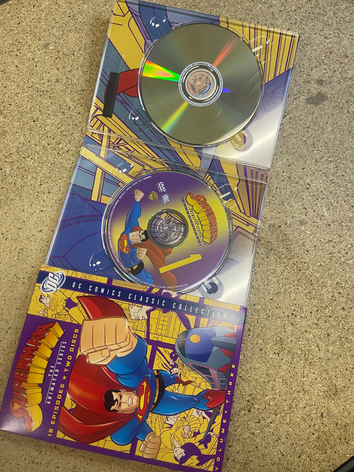 Superman: The Animated Series Complete Set Volume 1-3 Lot DC DVD Collection 1996