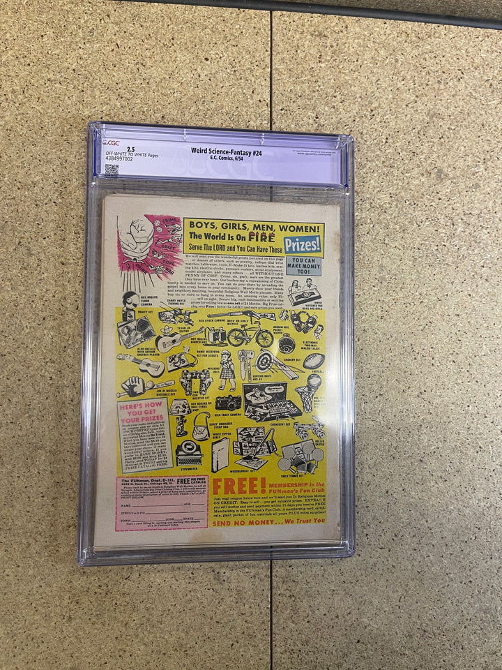 Weird Science Fantasy #24 CGC 2.5 Restored