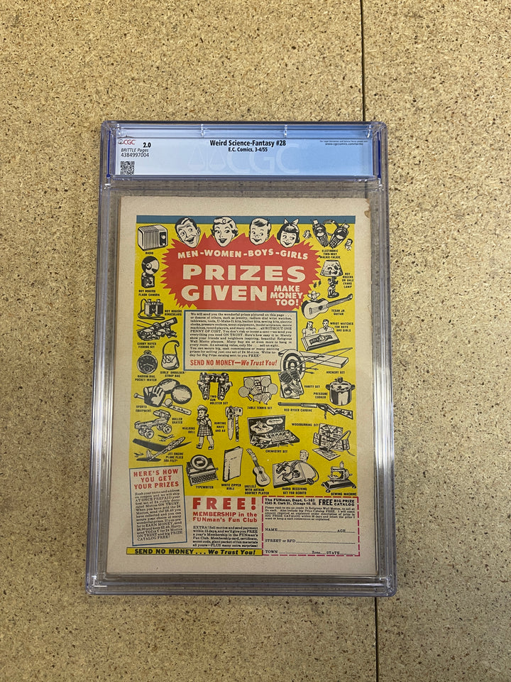 Weird Science Fantasy #28 CGC 2.0