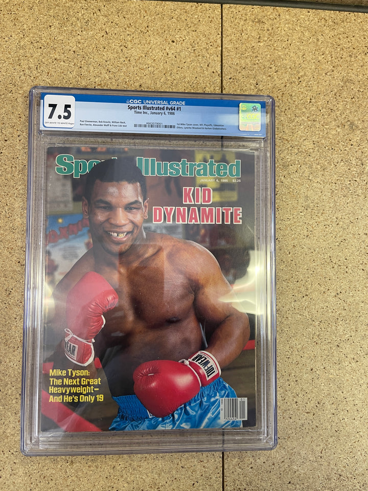 Sports Illustrated #1 CGC 7.5 Kid Dynamite Mike Tyson