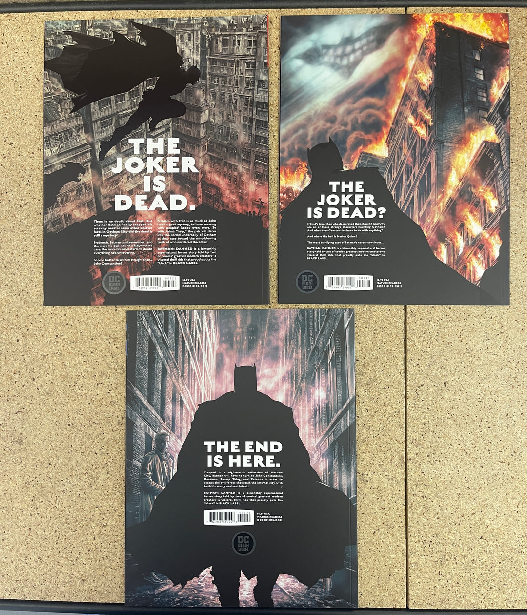 Batman Damned #1-3 Issue #1 Uncensored Jim Lee cover