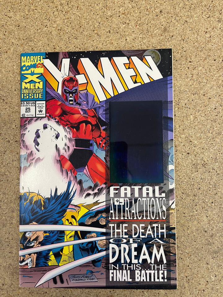 X-men #25 Newsstand Blue Holo Error