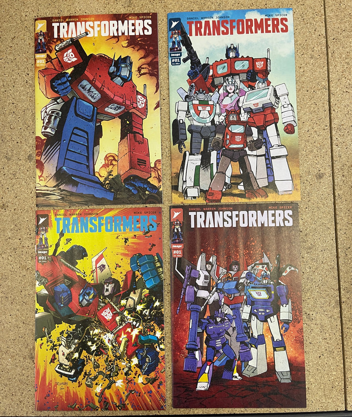 Transformers  #1-24  Includes 1 Noto 1 Autobots 1 Decepticon covers Daniel W Johnson Run