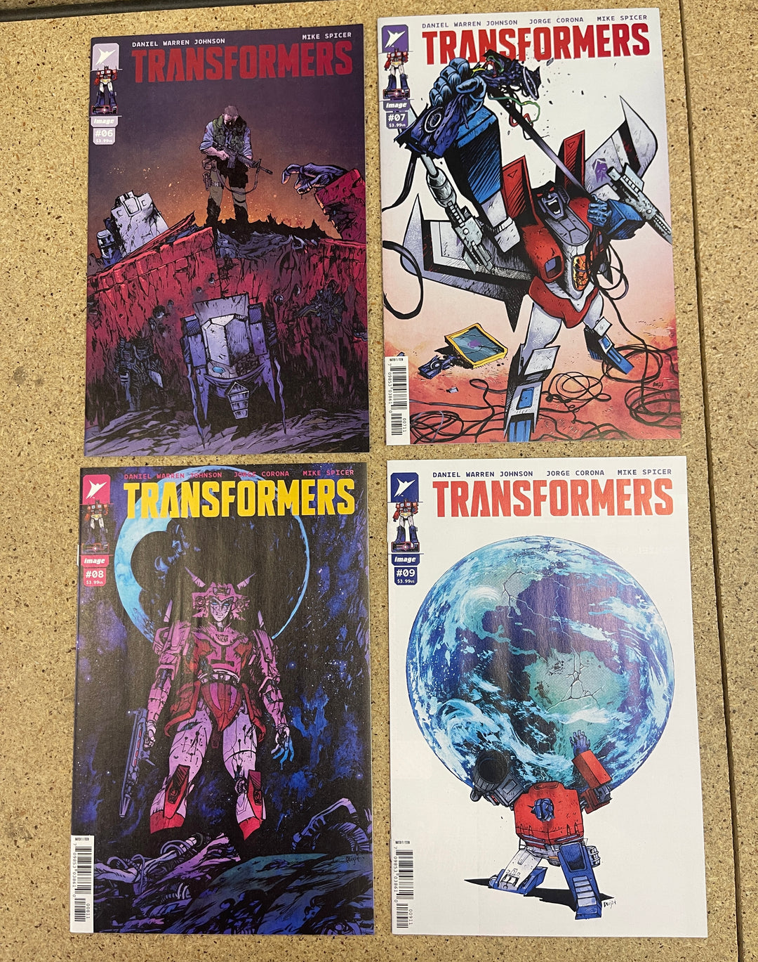 Transformers  #1-24  Includes 1 Noto 1 Autobots 1 Decepticon covers Daniel W Johnson Run