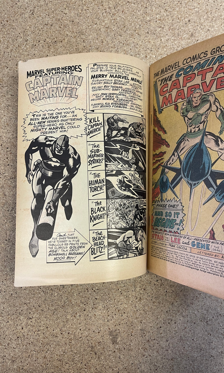 Marvel Super Heroes #12 1st Captain Marvel