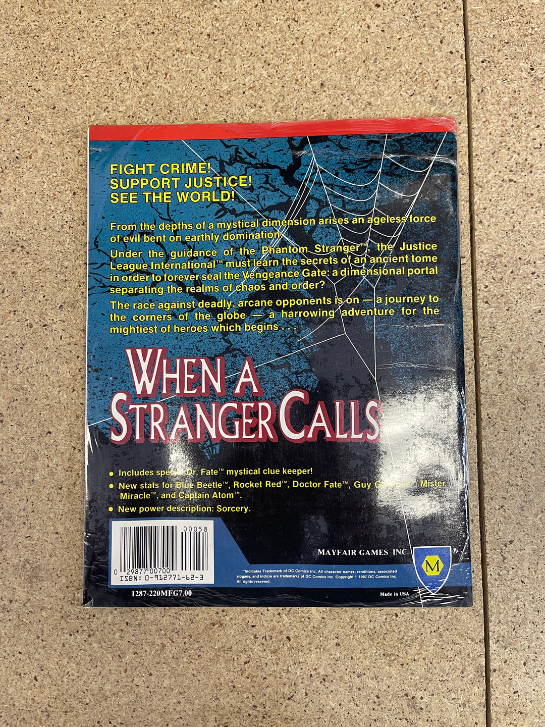 DC Heroes Role Playing Module #1 When A Stranger Calls