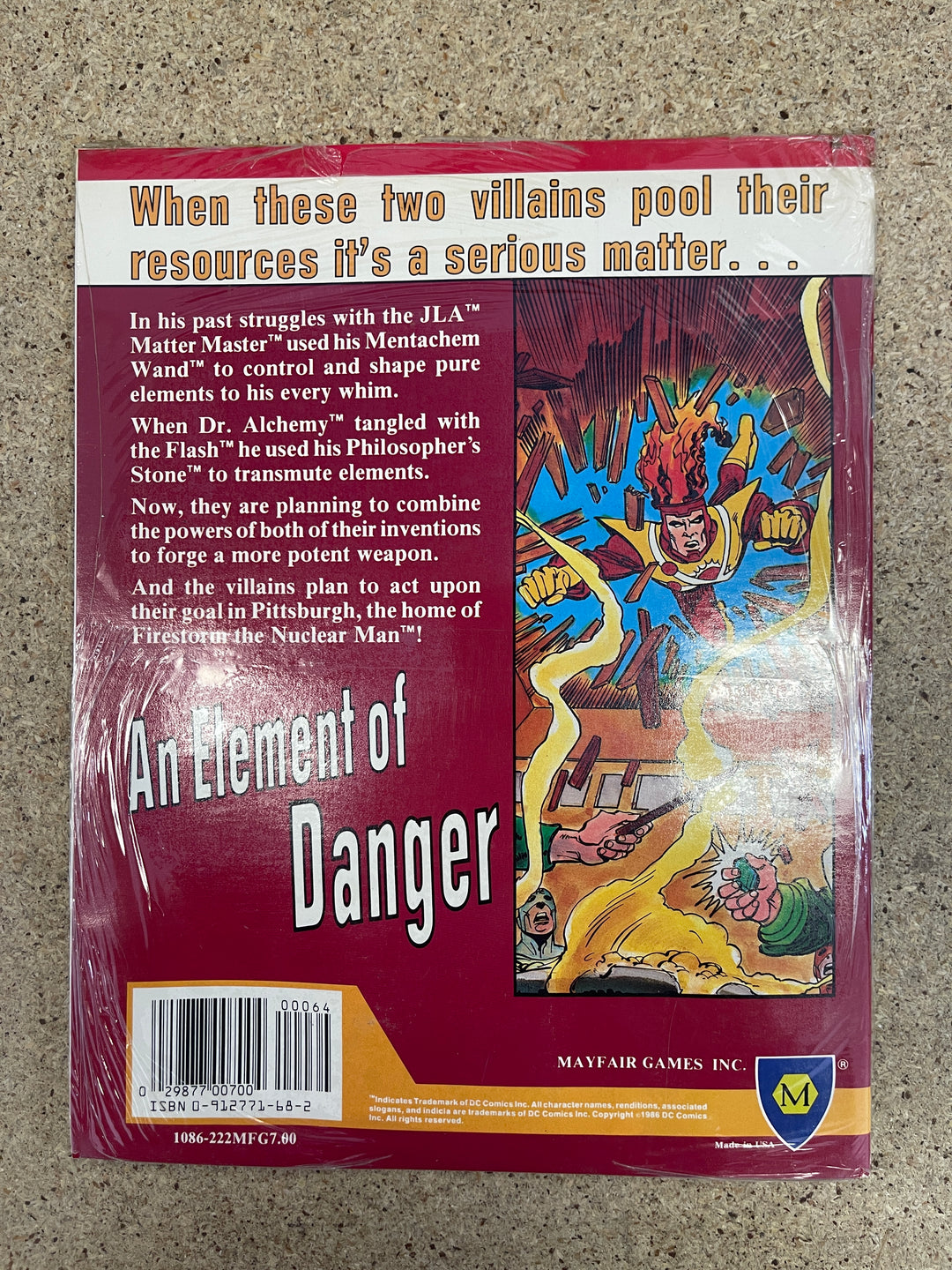 DC Heroes Role Playing Module #1 An Element of Danger