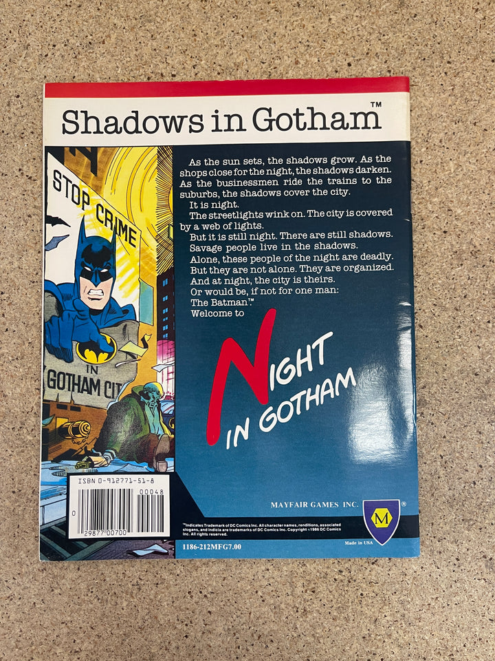 DC Heroes Role Playing Module #4 Night in Gotham