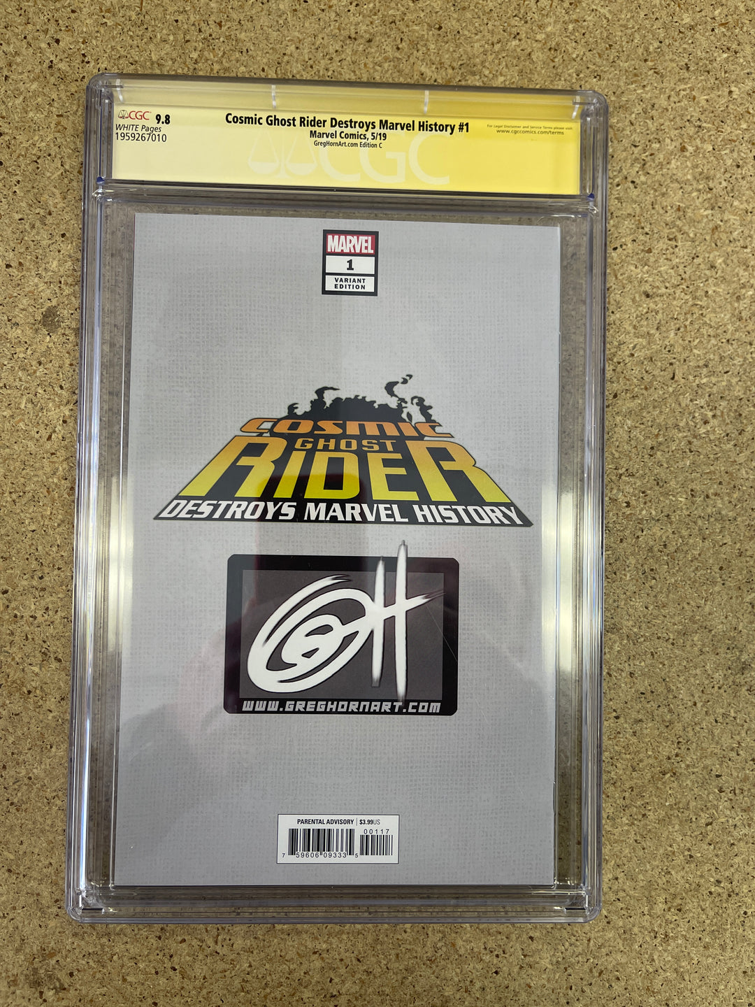 Cosmic Ghost Rider Destroys Marvel History #1 Greg Horn Signature