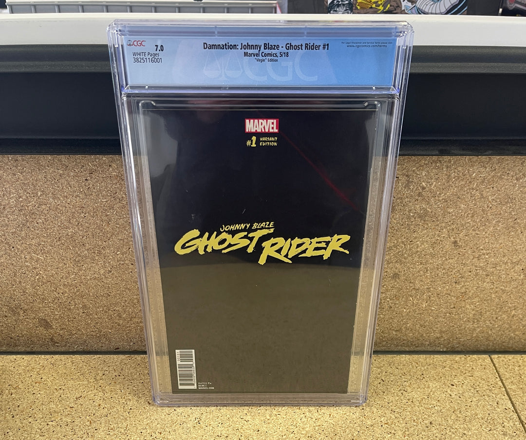 Damnation Johnny Blaze Ghost Rider  #1 Virgin CGC 7.0