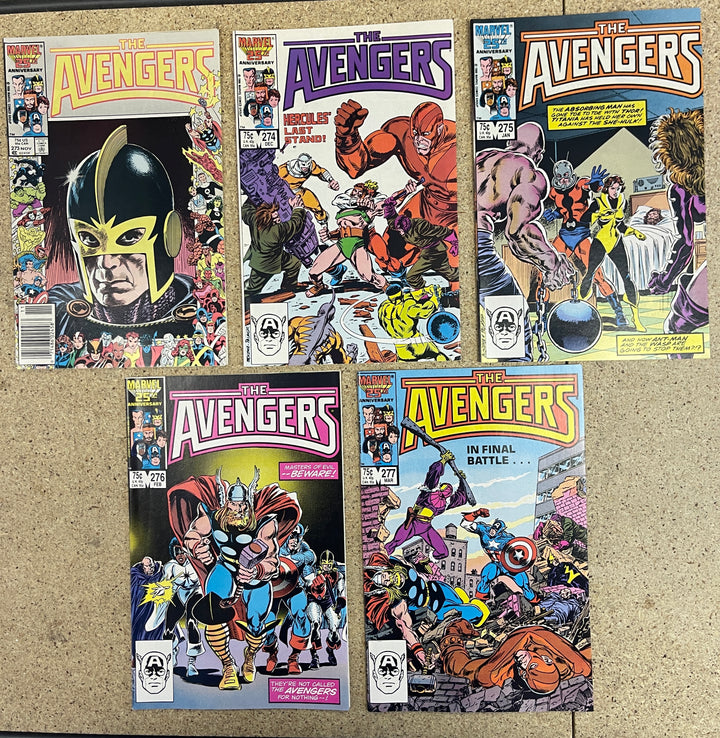 Avengers #273-277 Masters of Evil Siege