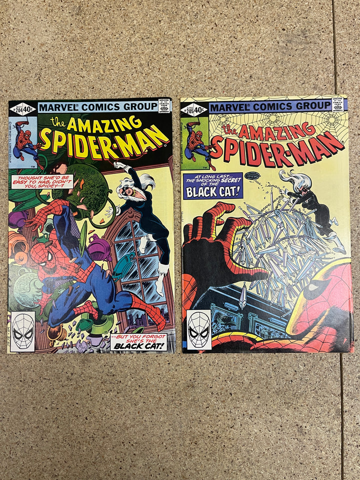 Amazing Spiderman #204-205 Black Cat